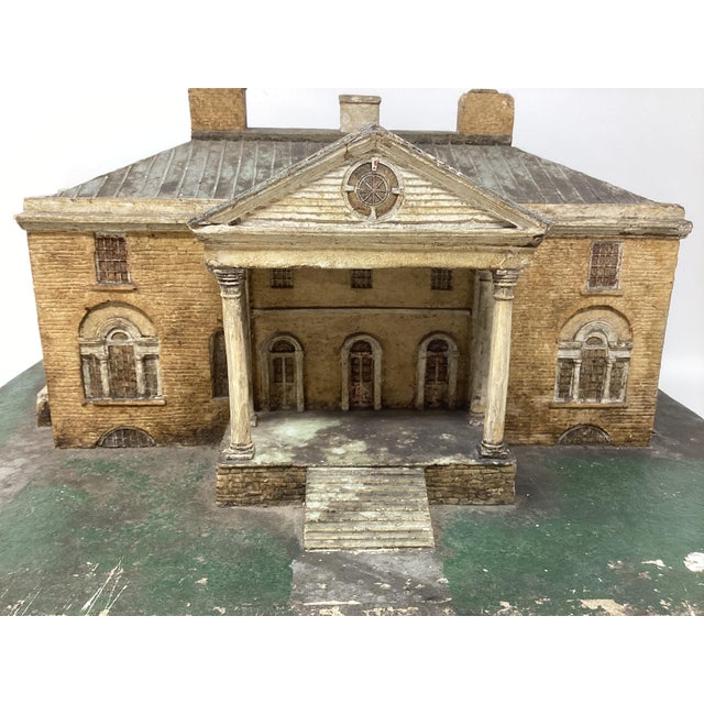 1930s Wpa Painted Plaster Model of the Historic House, "Woodland House", Built by William Hamilton(1745-1913) For Sale - Image 5 of 6