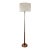 Mid Century Danish Modern Style Tapered Teak Floor Lamp For Sale