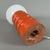 Space Age Orange Table Lamp in White Opal Glass, 1970 For Sale - Image 9 of 13