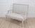 Gustavian Style Settee in Linen, circa 1900 For Sale - Image 4 of 5