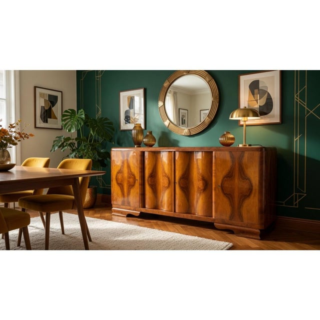 Art Deco Polish Sideboard, 1940s For Sale - Image 18 of 18