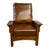 Craftsman / Mission Leather and Oak Morris Chair - Chestnut For Sale - Image 4 of 7