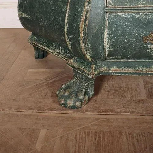 19th Century Dutch Painted Oak Vitrine, 1880s For Sale - Image 10 of 12