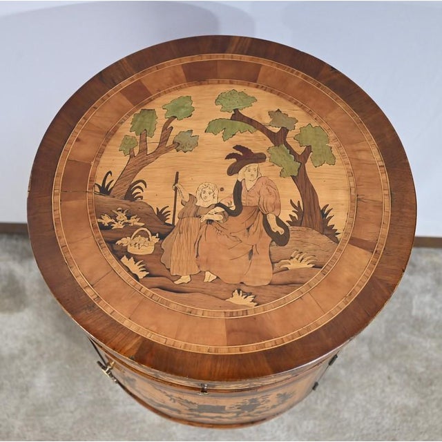 Small 19th Century Louis XVI Drum Table For Sale - Image 5 of 18
