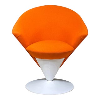Restored Adrian Pearsall Swivel Cone Chair for Craft Associates Model 2353-C For Sale