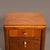 Mid-Century Modern Nightstand End Tables in Laurel Wood With Gold Hardware, Pair For Sale - Image 3 of 8
