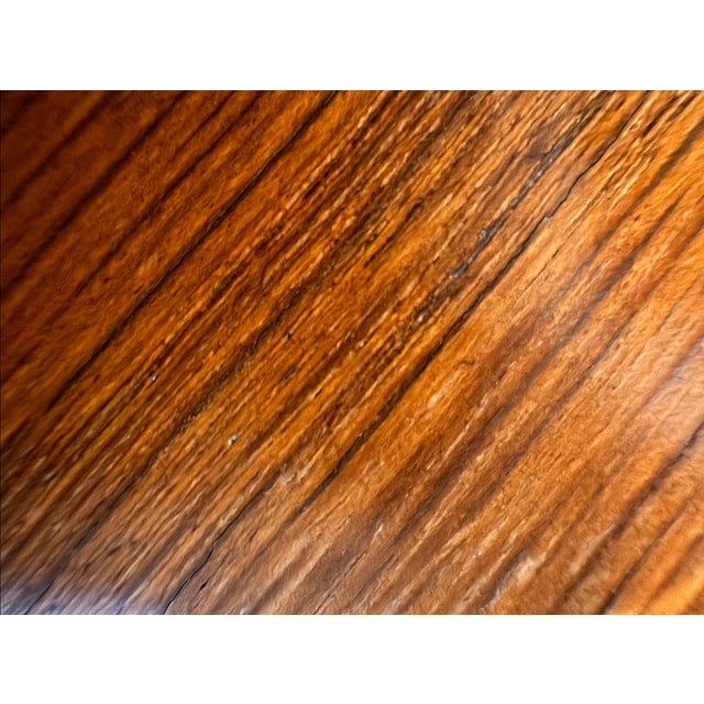 1920s French Art Deco Oval Oak Mirror With Brass Appliqué For Sale - Image 13 of 13