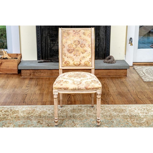 Beige Set of Eight Maison Jansen Attributed Directoire Style Dining Chairs For Sale - Image 8 of 18