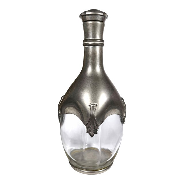 Vintage French Decanter Etains Du Manoir, 1950s For Sale
