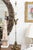 Metal Mid 20th Century Tall Crystal & Brass Lamps With Brown Shades - a Pair For Sale - Image 7 of 8