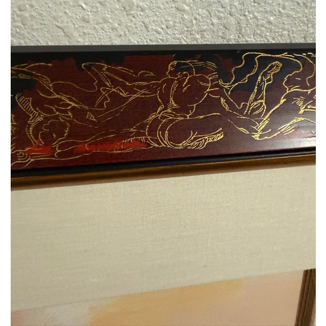 Late 20th Century Urbain Huchet, Large Post Impressionist Fauvist Art French Oil Painting Dancer Urbain Huchet, c.1998 For Sale - Image 5 of 15