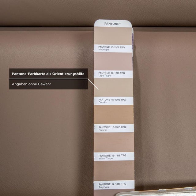 Brown Ewald Schillig Courage Leather Corner Sofa Brown Manual Function For Sale - Image 8 of 14