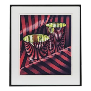 1980s Jeanette Pasin Sloan Photorealist Print, Framed