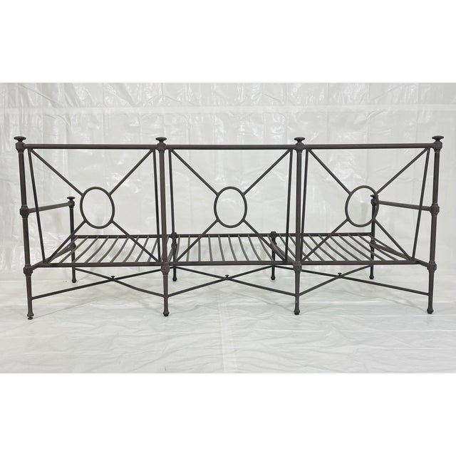Stunning Aluminum Outdoor Sofa by Restoration Hardware, Modern Seating For Sale - Image 10 of 18