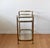Milo Baughman 1970s Milo Baughman Style Brass and Glass Bar Cart For Sale - Image 4 of 12