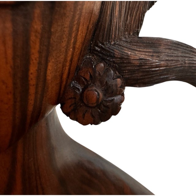 Wood Mid 20th Century Balinese Macassar Ebony Bust For Sale - Image 7 of 12
