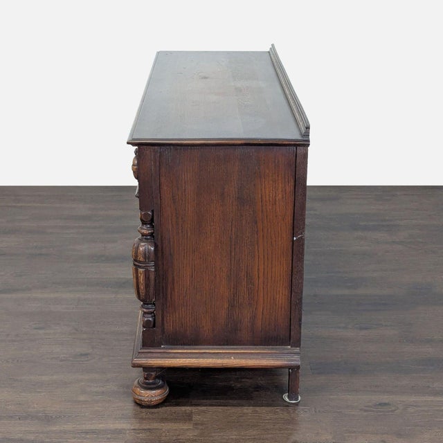 Vintage Wood Carved Sideboard For Sale - Image 4 of 9