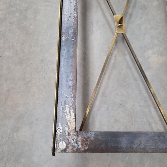 Brass and Marble Coffee Table in the Style of Paul McCobb For Sale - Image 10 of 12