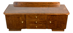 Small Vintage Chest of Drawers in Flamed Birch, 1950s