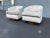 Milo Baughman 1980s Rosewood Swivel Lounge Chairs in the Style of Milo Baughman - A Pair For Sale - Image 4 of 13