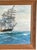 Vintage Mid Century Maritime Clipper Ship Framed Original Seascape Oil Painting For Sale - Image 4 of 13