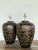 Vintage Glazed Ceramic Bamboo Shoots Lamps - A Pair For Sale In West Palm - Image 6 of 12