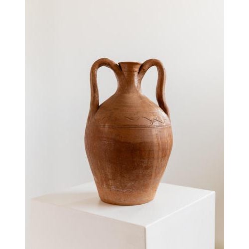 Antique Terracotta Amphora Vase, 1800s For Sale - Image 11 of 11