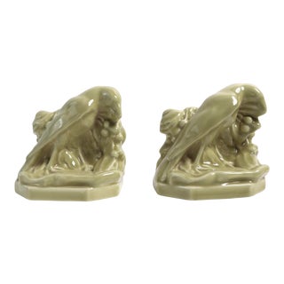 Pr. Rookwood Raven Bookends Engineering Society of Cincinnati 1888 For Sale