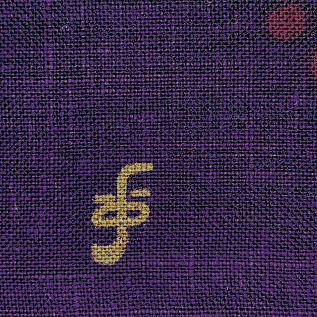 Green Vintage Danish Hand-Printed Textile Wall Hanging by Hans Jürgen Schöbel for Södahl, 1960s For Sale - Image 8 of 9