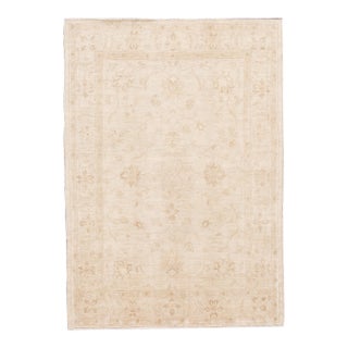 Early 20th Century Vintage Pak Persia Handmade Beige Wool Rug For Sale