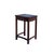 Auburn Vintage Oriental Simple Geometric Apron Rectangular Brown Side Table For Sale - Image 8 of 9