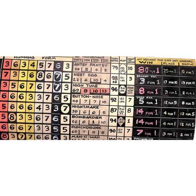 1930s Horse Race Track Original Hand-Painted C1930s Board Game For Sale - Image 5 of 13