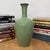 Green Crackle Ceramic Vase with Flared Opening For Sale - Image 4 of 9