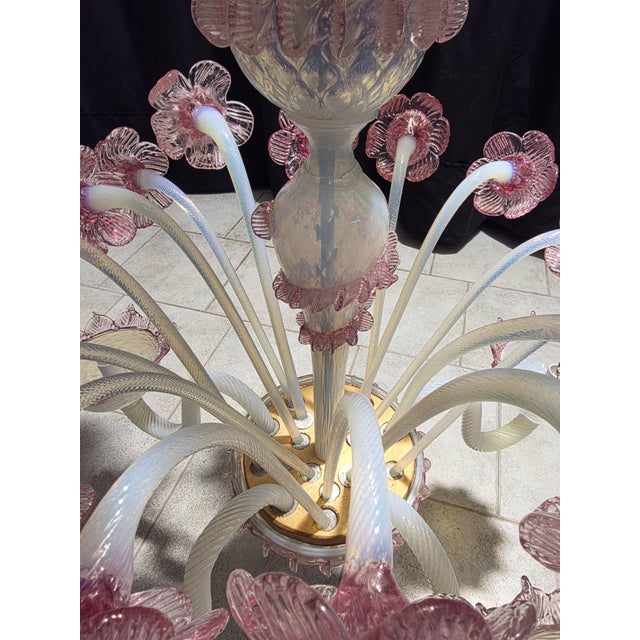 1980s Vintage Murano Chandelier, 1980s For Sale - Image 5 of 16