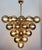 Fabio Ltd 21st Century Italian Grappolo Polished Brass Smoky Bubbles Murano Glass Chandelier by Fabio LTD For Sale - Image 4 of 8