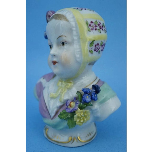 19th Century Porcelain Busts of Girls from the Imperial Manufactory of Vienna, Austria, Set of 2 For Sale - Image 18 of 18
