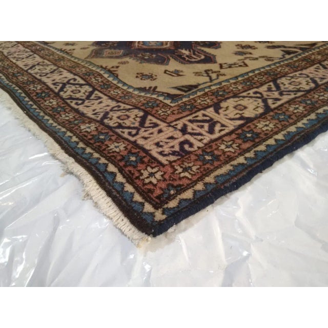 1960s Vintage Persian Tribal Rug 4'8" X 6'9" For Sale - Image 4 of 5