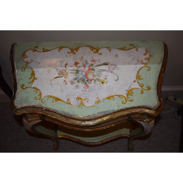 Late 19th or Early 20th Century Petite French Console For Sale - Image 4 of 8