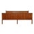 Vintage Mid Century Modern Brown Low Profile King Headboard For Sale