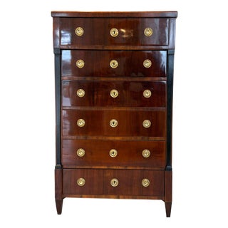 Biedermeier Chest in Walnut For Sale