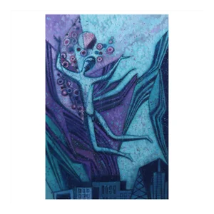Emil Betzler, Icarus, German Expressionist Painting