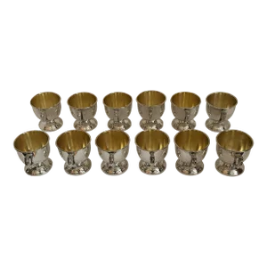 Vintage Sheridan Silverplated Bunch Bowl Cups- Set of 12
