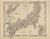 Antique Map of Japan from Johnson & Ward, 1865 For Sale