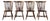 Vintage Heywood Wakefield Fan Back Windsor Dining Chairs, Set of 4 For Sale