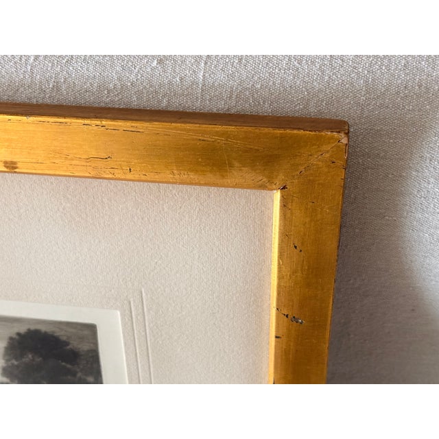 Art Deco John Lumsden Propert - Etching “Sunset, Romney Marsh” – 1922 Framed For Sale - Image 3 of 12