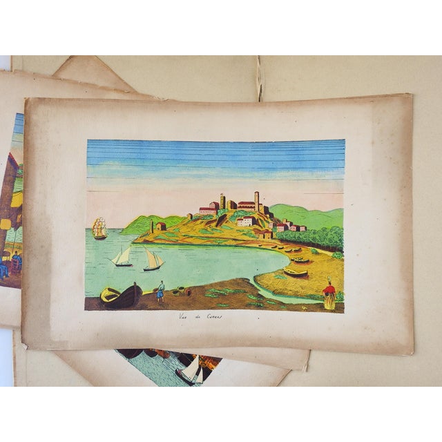 Vintage Portfolio Vues De Provence France Serigraphs - Set of 7 For Sale - Image 9 of 11