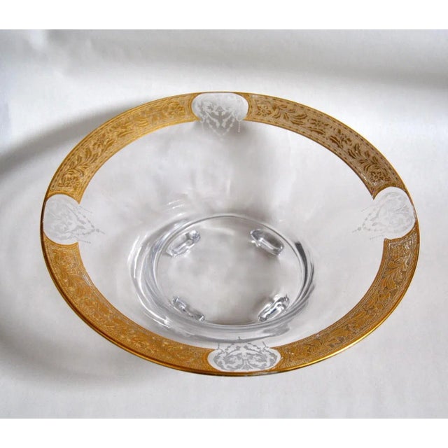 Japonisme French Japonisme Etched Gilt and Cut Crystal Centerpiece For Sale - Image 3 of 11