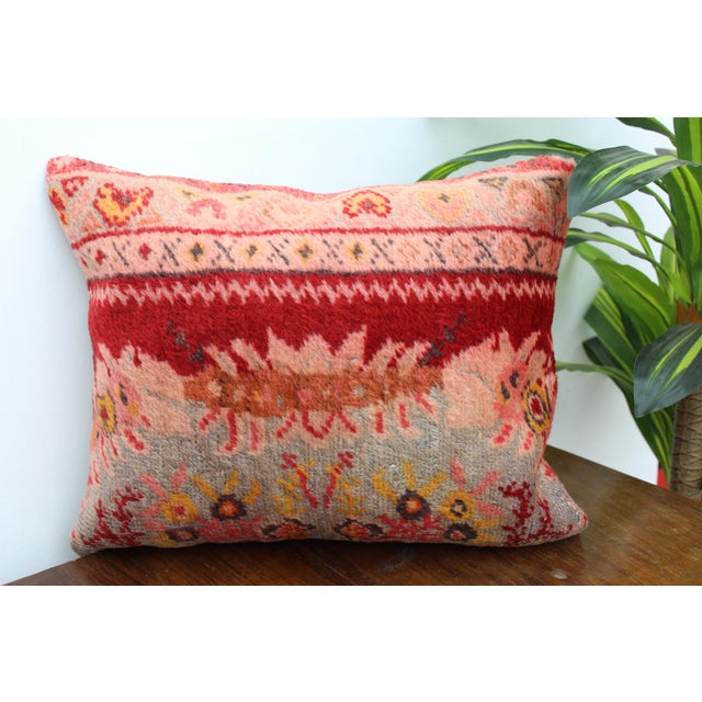 1960s Turkish Decorative Pillow Cover - 16.5"x19.5" For Sale - Image 5 of 8