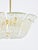 Large Vintage Curved Basket Pendant Light in Brass and Textured Glass by J. T. Kalmar for Kalmar, Vienna, 1950 For Sale - Image 9 of 18