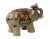 Asian Detail Handmade Ceramic Elephant Trunk Holding Ru Yi & Power Dragon Decor Back Rest For Sale - Image 4 of 7